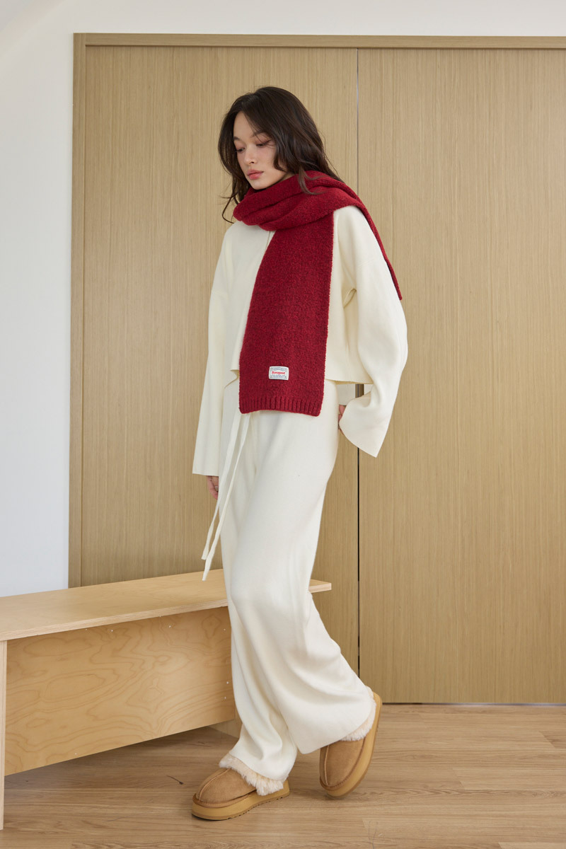 半開襟拉鍊兩件式針織套裝