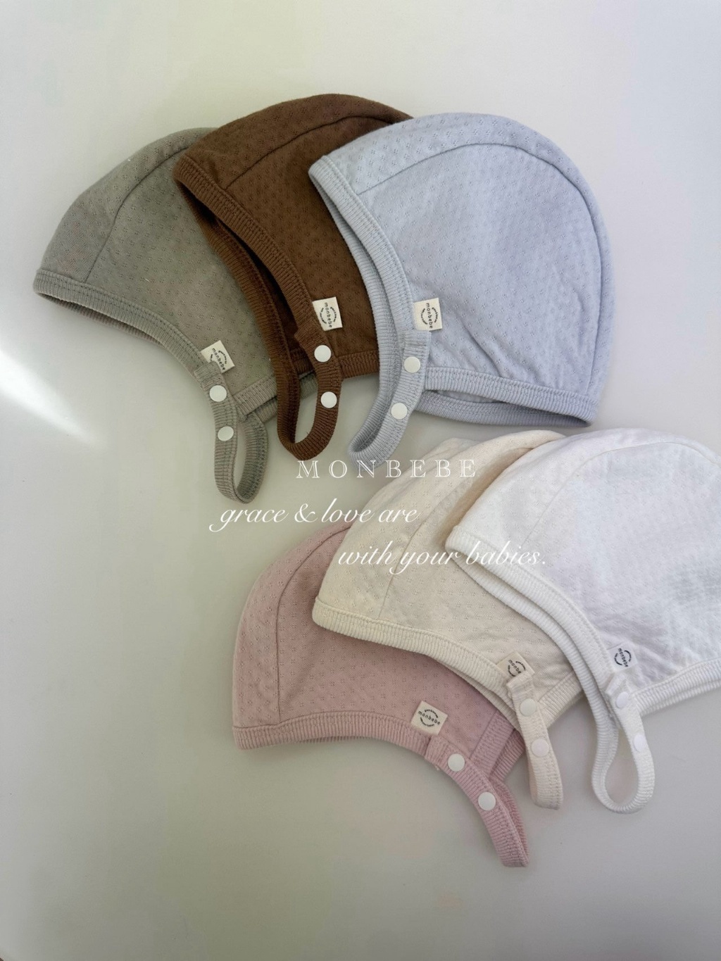 正韓春Monbebe 六色純棉軟綿帽