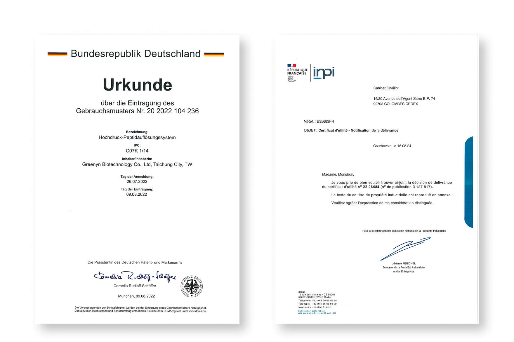豐傑苦瓜胜肽，擁有德法雙專利認證製程