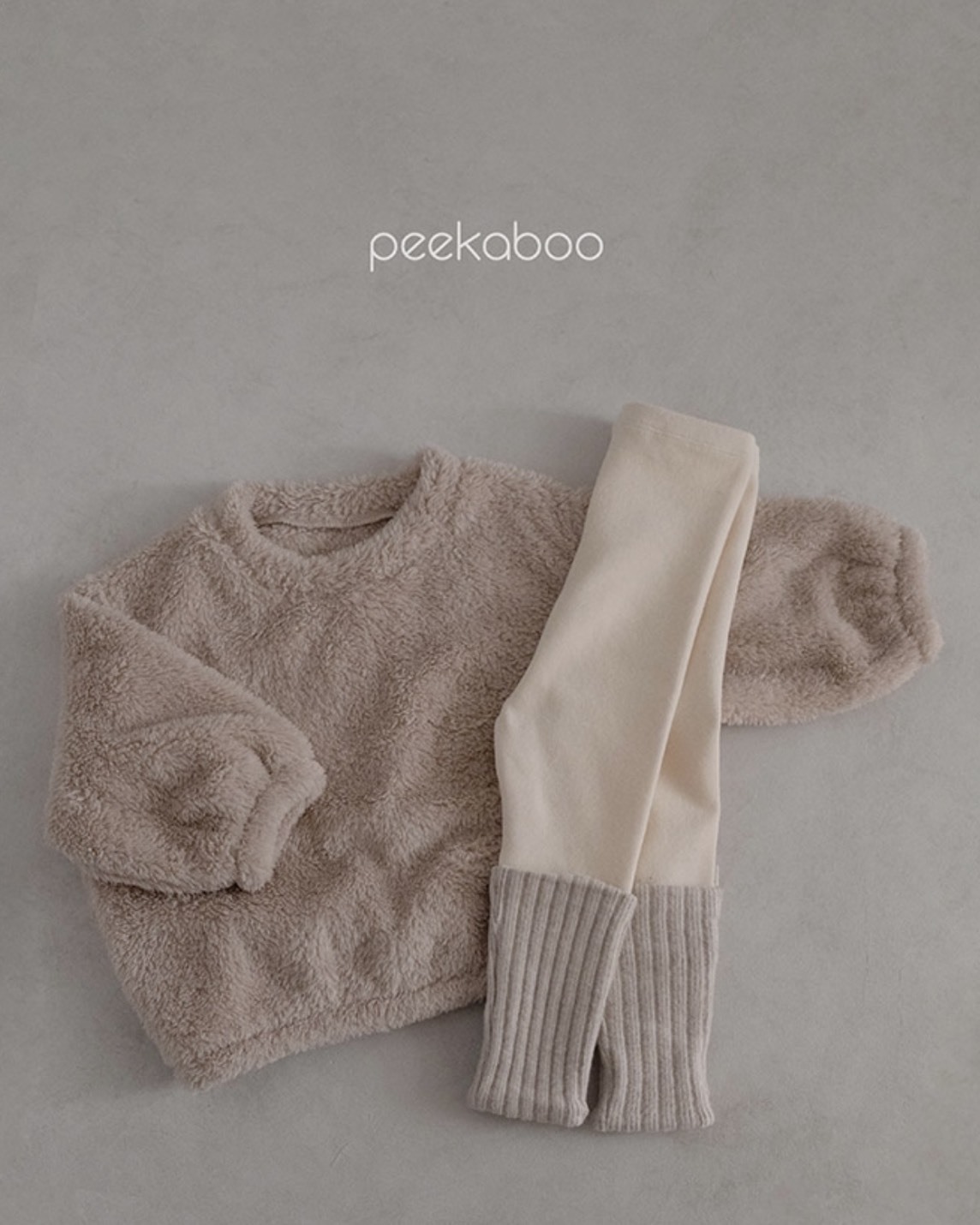 小步伐拼接打底褲