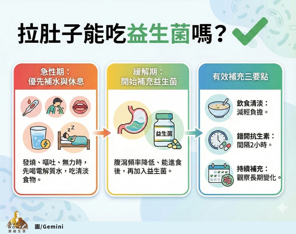 拉肚子可以吃益生菌嗎