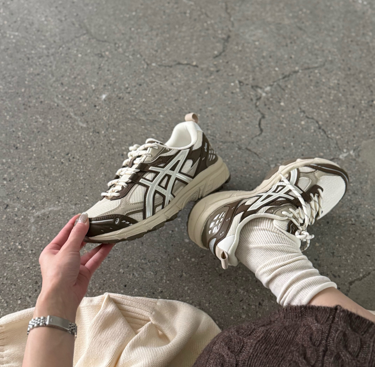ASICS Gel-NUNOBIKI 琥珀流光 奶油白棕 抹茶棕 復古 慢跑鞋 老爹鞋 機能風 1203A536-106/預購