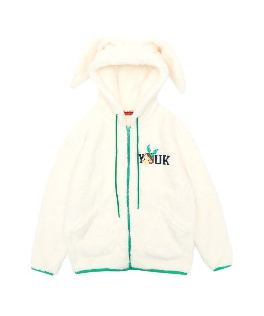 【直播】YOUK SHIM WON LX011930 毛絨連帽外套