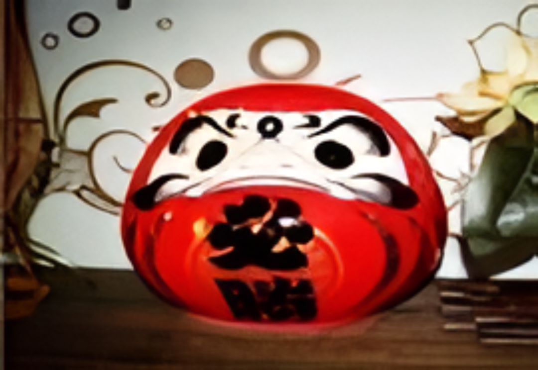 0119gz88-招財貓-開運達摩（中紅）(A88)