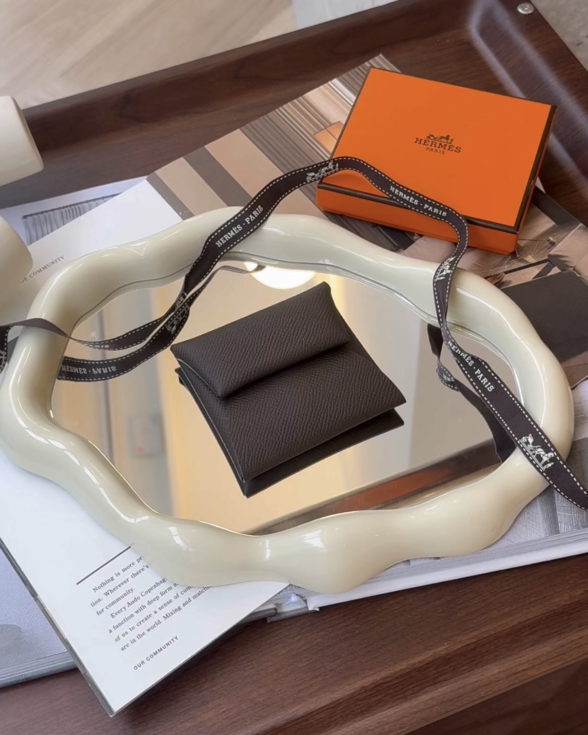 HERMES｜BASTIA 零錢包 4C 樹皮色