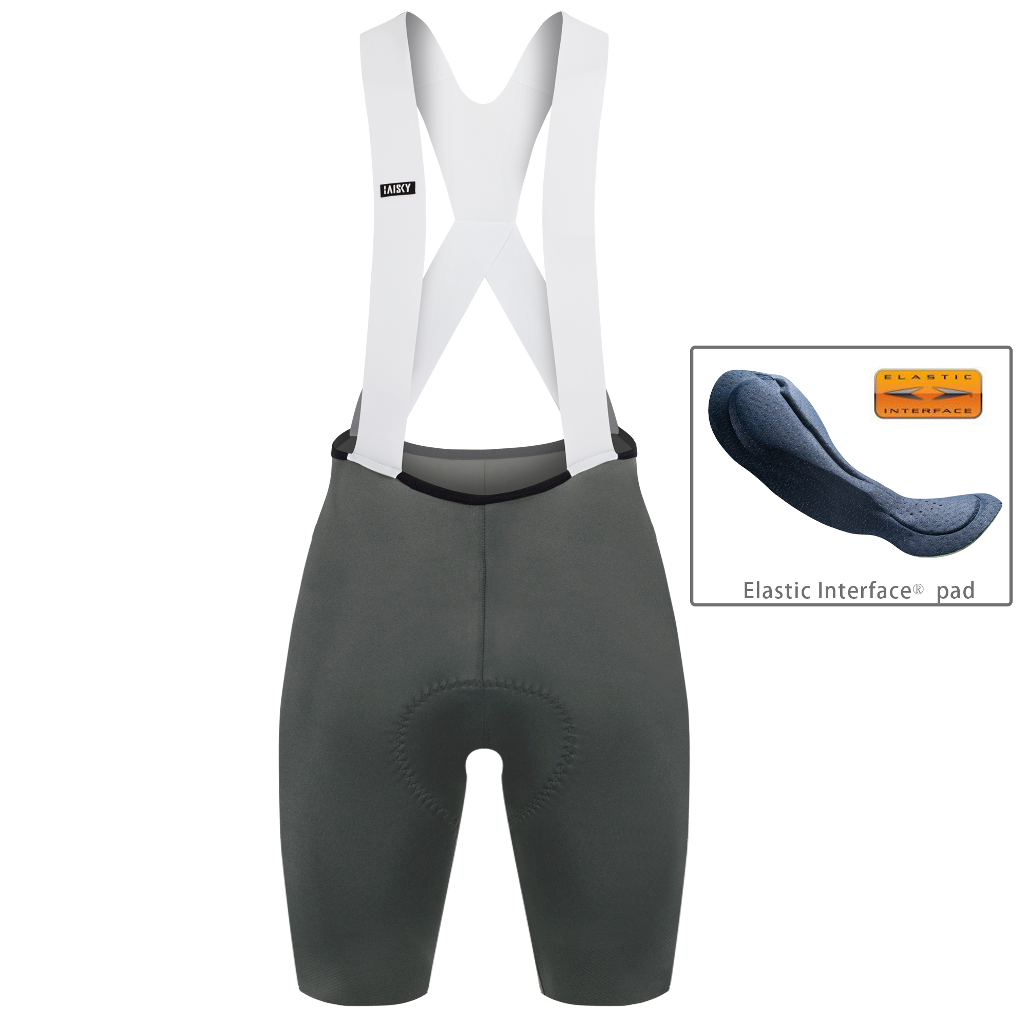 男款吊帶短褲 風行 鐵灰