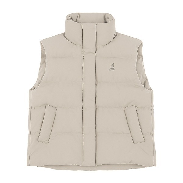 KANGOL 背心 黑 淺卡其 科技 保暖背心 女 6552148120 6552148131