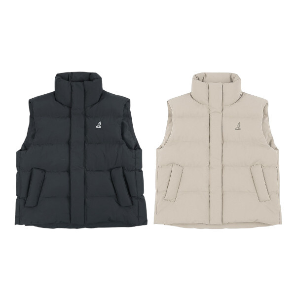 KANGOL 背心 黑 淺卡其 科技 保暖背心 女 6552148120 6552148131