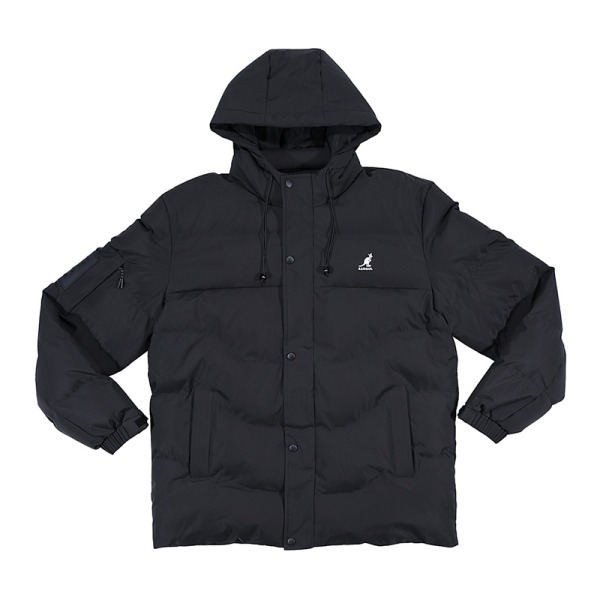 KANGOL 外套 黑 奶灰 科技保暖 防風 連帽外套 中性 6555144009 6555144020