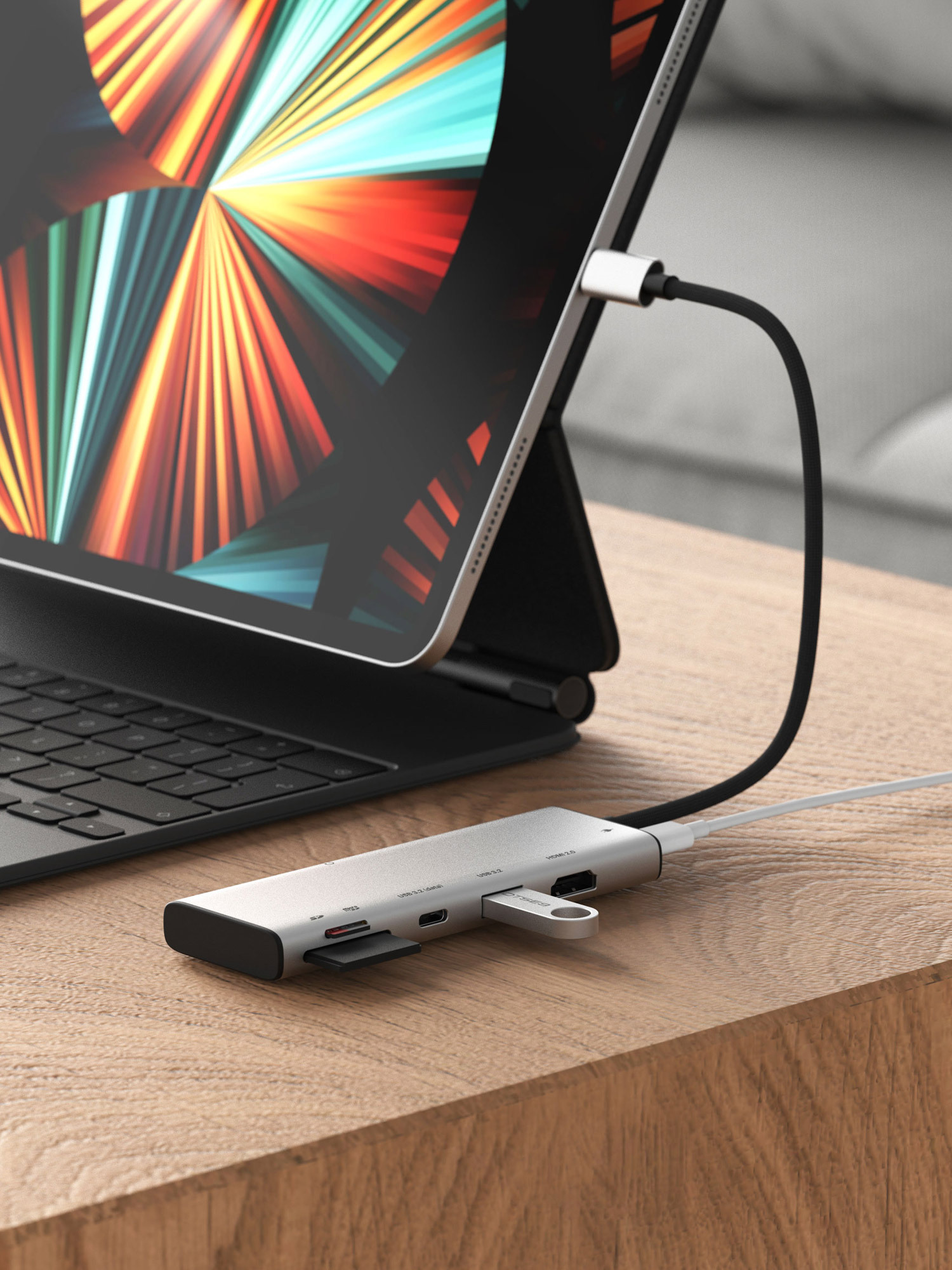 C71 USB-C Gen2 七合一轉接器 - 北歐銀【極速版| 4K高畫質】