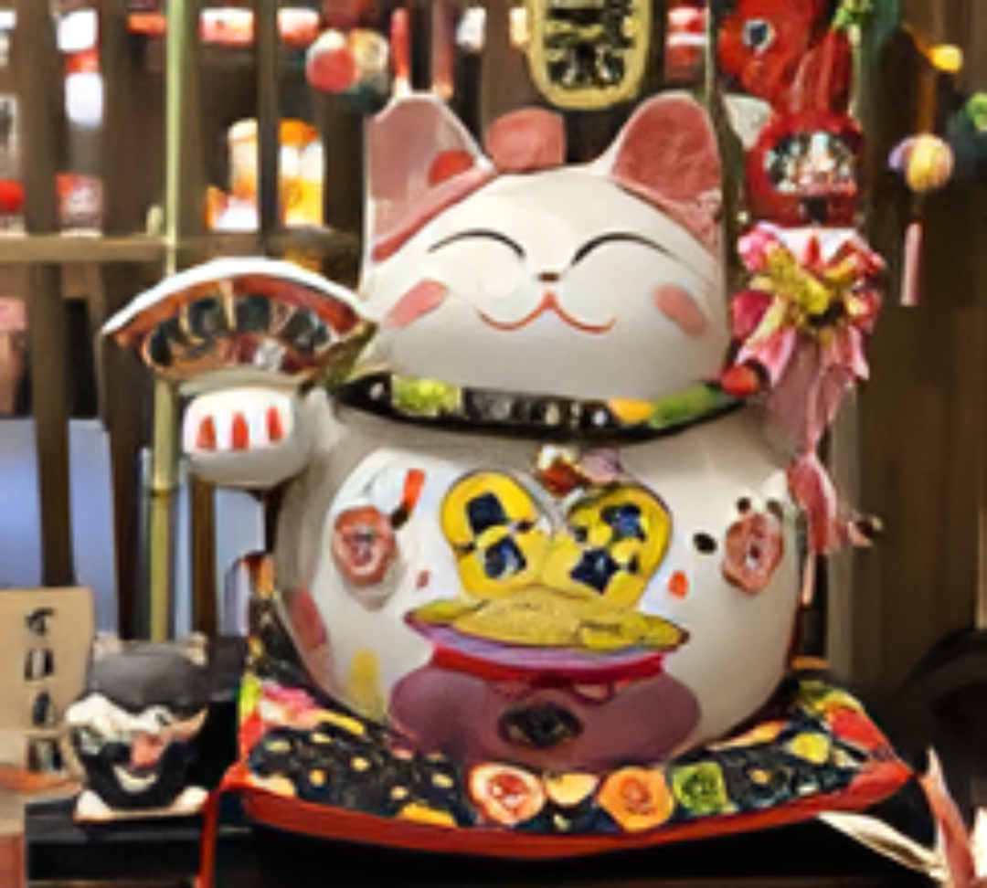 0119gz127-招財貓-萬事如意加大號花貓(A127)