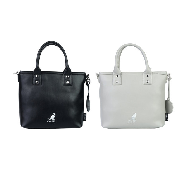 KANGOL 側背包 灰 / 黑 皮質 手提包 包包 6555171712 6555171720