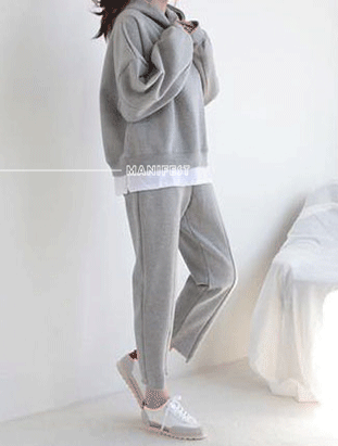 ᴴᴼᵀ ▸▸店長推薦◃◃ 秋冬新款/連帽刷毛假兩件套裝  MANIFEST正韓🇰🇷