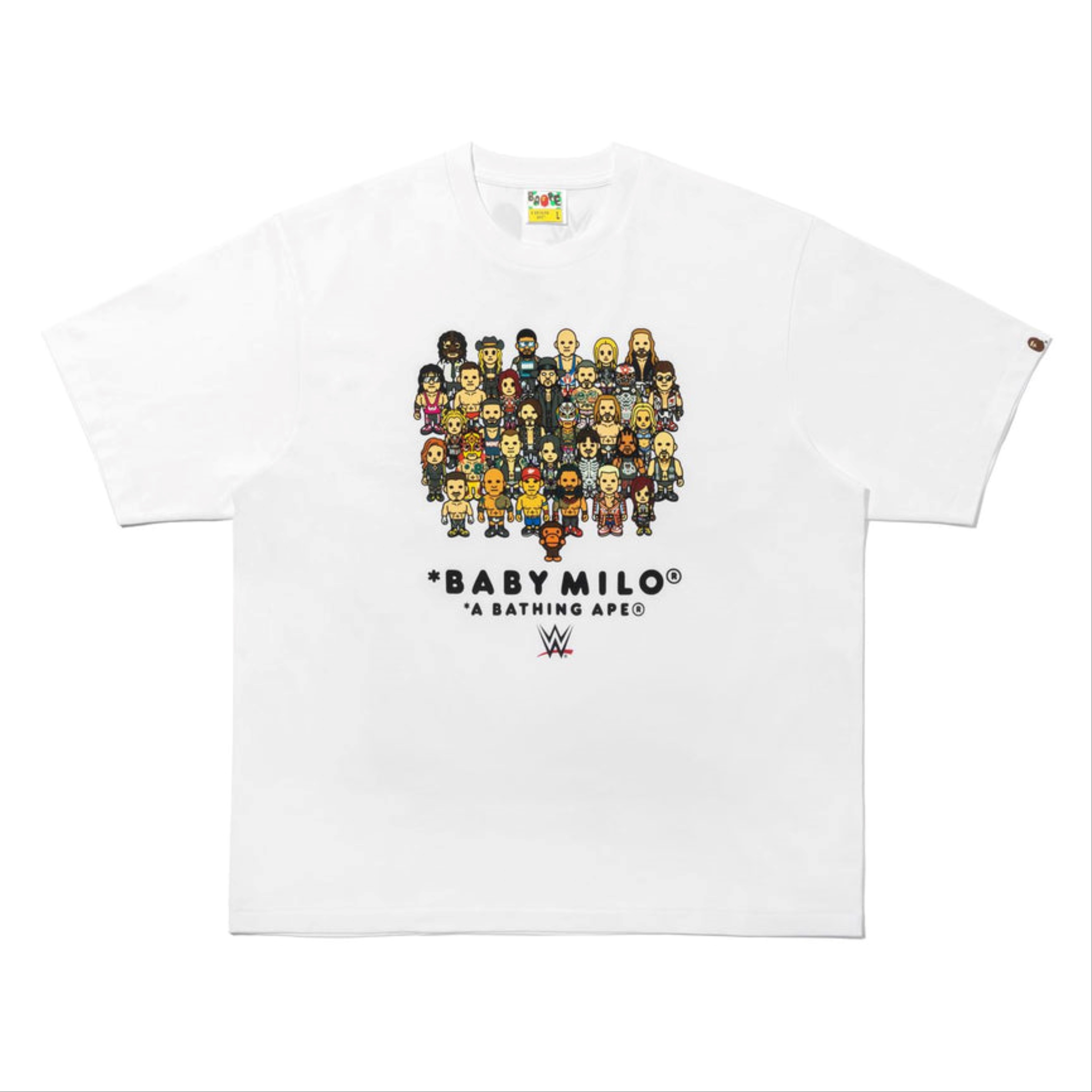 2025AW A BATHING APE BAPE X WWE WRESTLERS BABY MILO RELAXED FIT TEE 聯名 摔角 短T 現貨 2L73-110-920