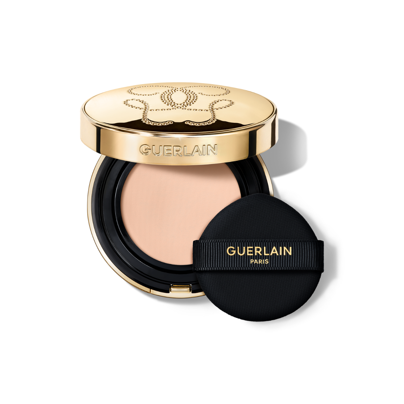 GUERLAIN 全新金鑽修顏煥采柔紗氣墊粉盒