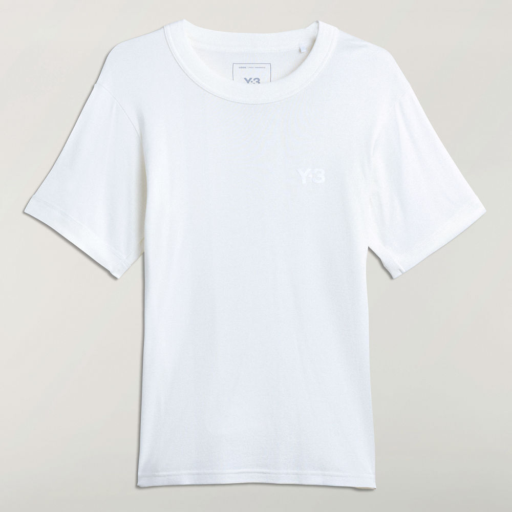 【 Y-3 SLIM SS TEE 修身棉質短TEE - 白 】