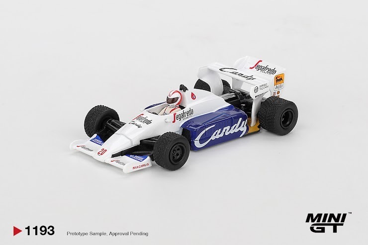PO-$89 * MINI GT * 1:64 1193 Toleman TG184 #20 Johnny Cecotto 1984 Monaco Grand Prix