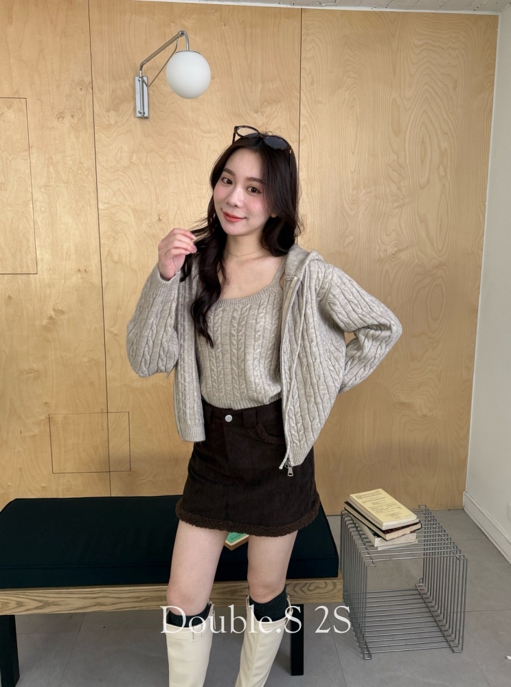 奶霧感!麻花針織2件組*2色