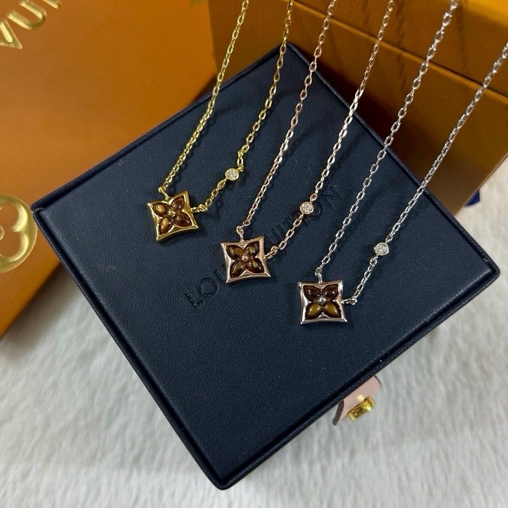 18k 虎眼石神仙老花”水鑽高奢定製項鍊