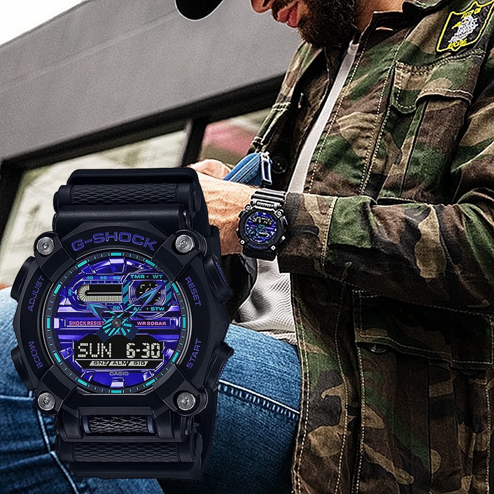 Casio G-shock Virtual Blue GA-900VB-1A Watch 手錶 (香港行貨)