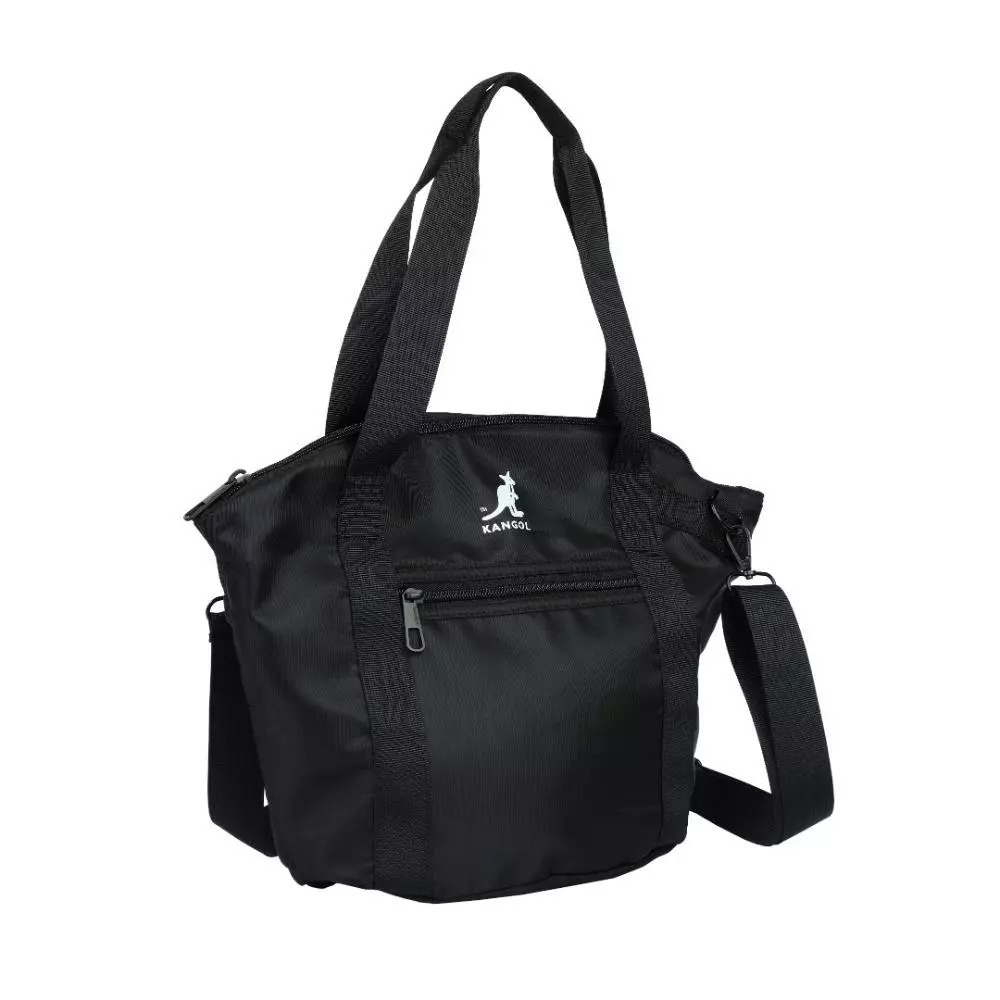 KANGOL 側背包 黑色 袋鼠 手提包 小托特 6555172020