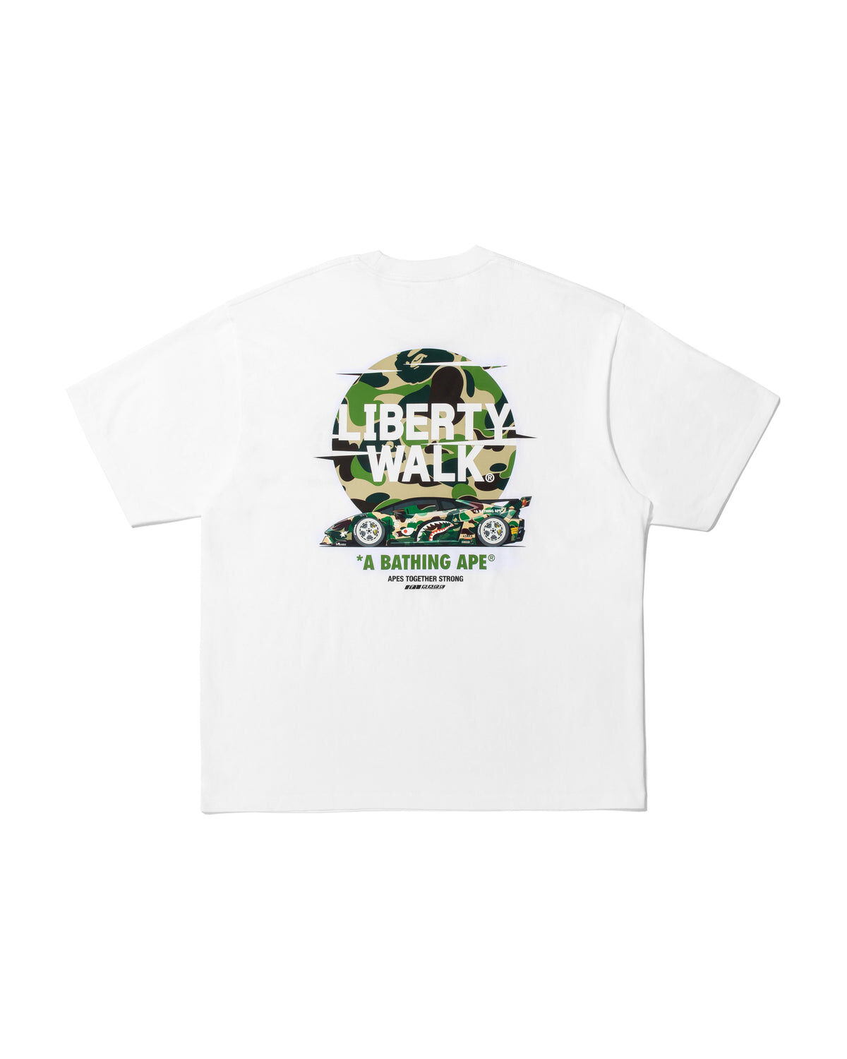 2025AW A BATHING APE BAPE x LIBERTY WALK ABC CAMO LOGO RELAXED FIT TEE 聯名 賽車 短T 現貨 1M23110911