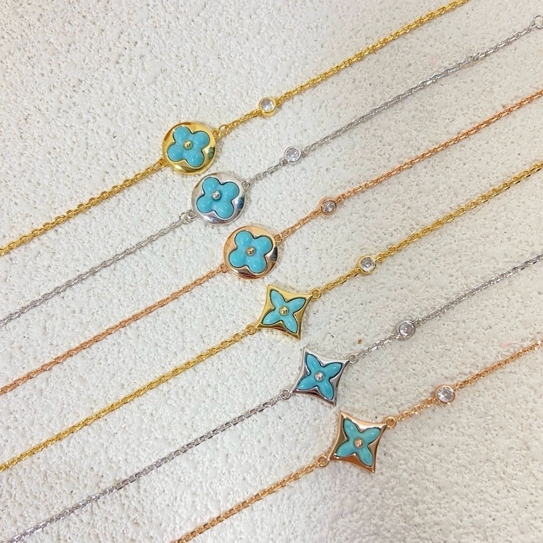 18k天河石神仙單老花”水鑽高奢定製手鍊