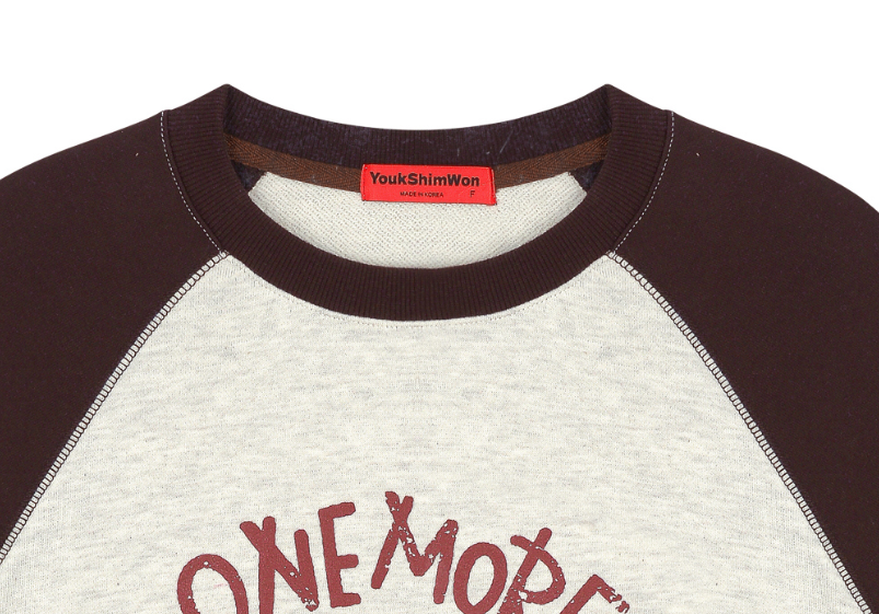 【直播】YOUK SHIM WON LX011941 Raglan  圓領衛衣