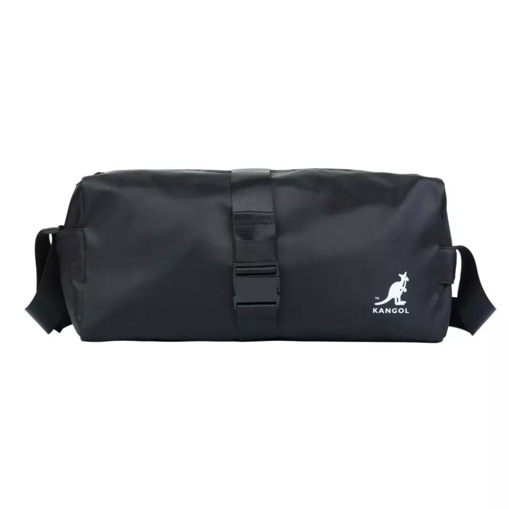 KANGOL 側背包 黑色 袋鼠 小型 多功能 旅行袋 6555172320