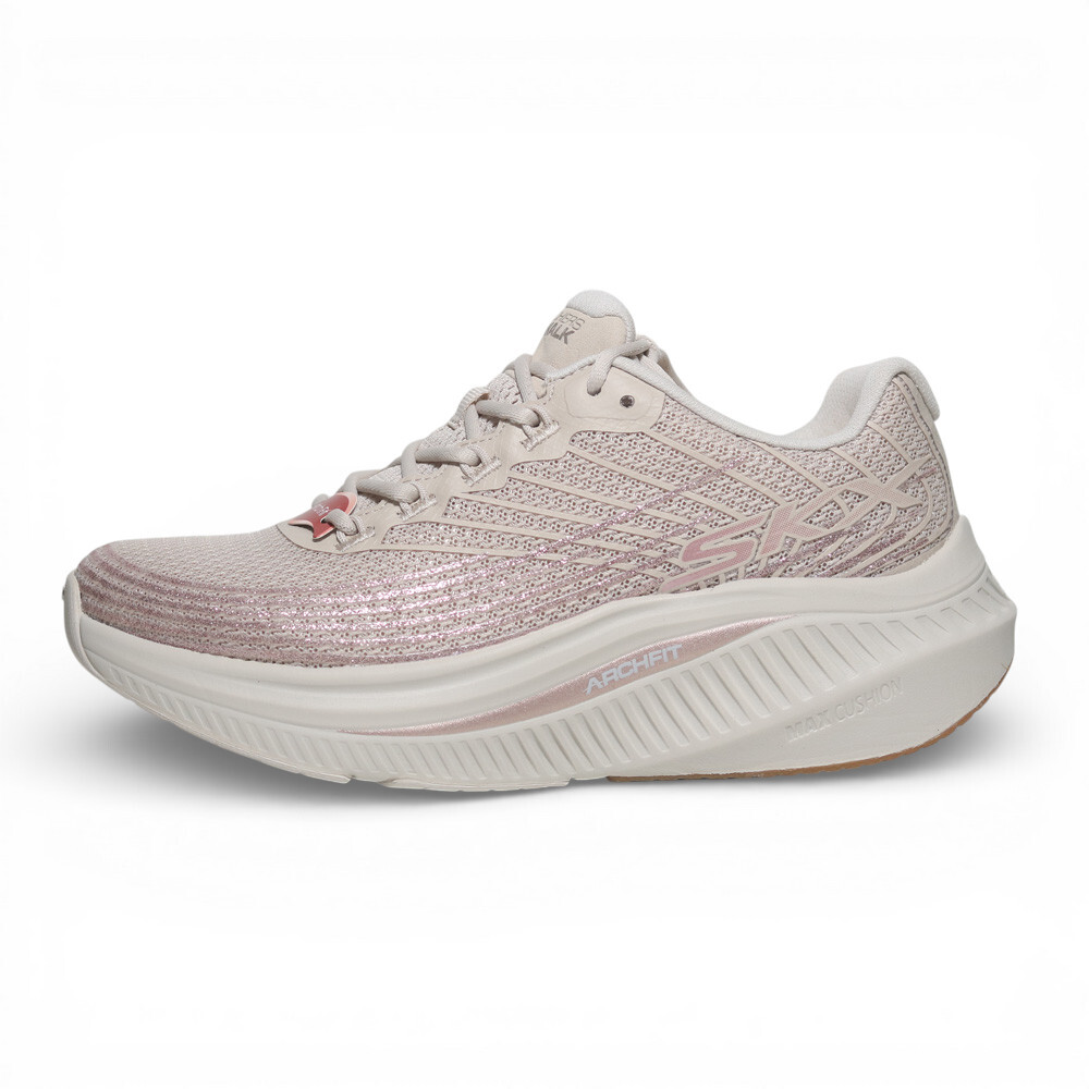 SKECHERS 休閒鞋 GO WALK MAX CUSHIONING 粉膚 健走鞋 女 125584NAT