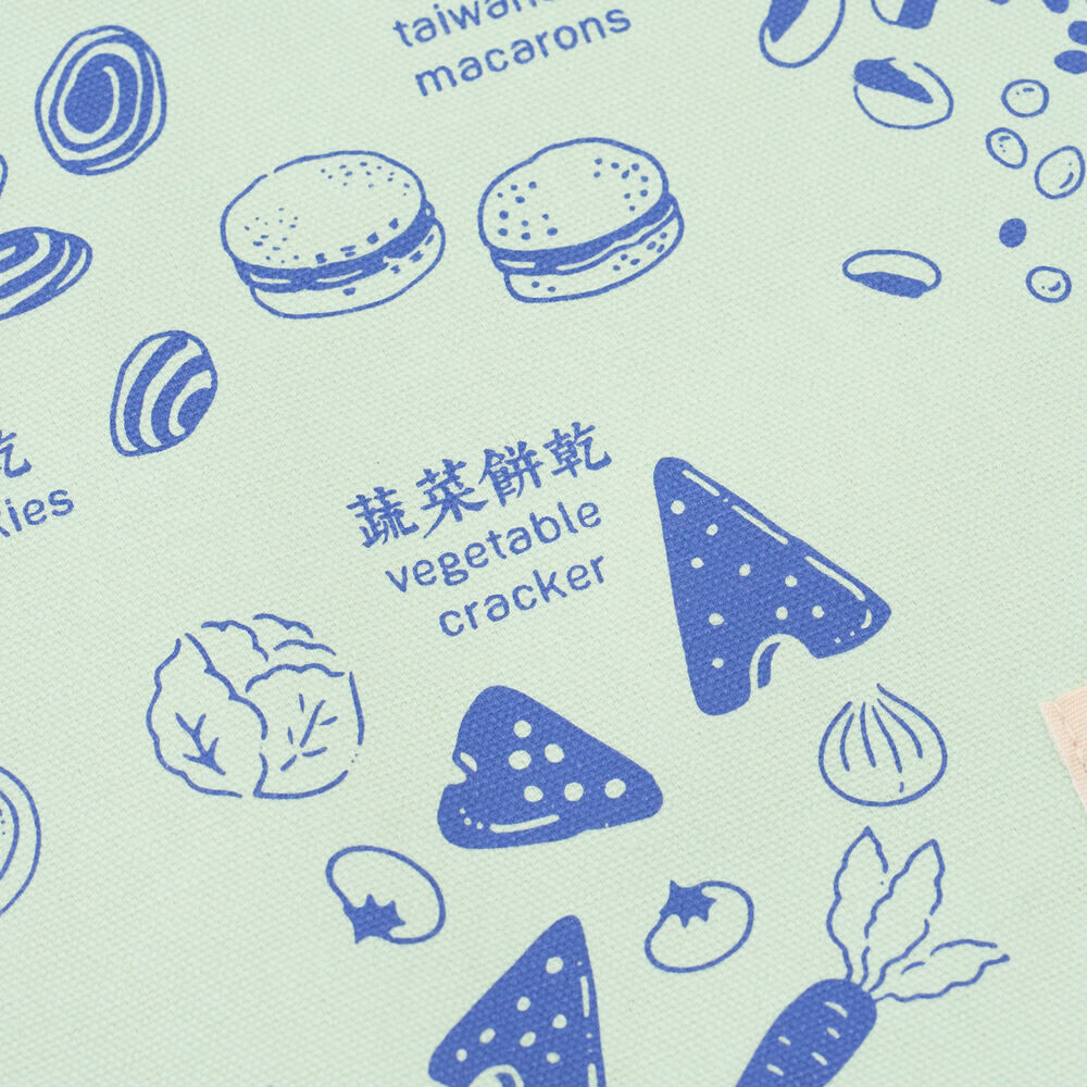 印花樂餐墊(含餐具)/古早味零食 /軟糖藍綠