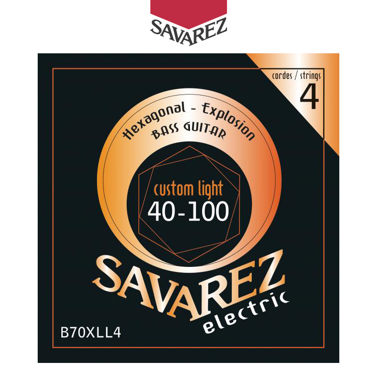 SAVAREZ Hexagonal Explosion 系列 鎳纏繞 電貝斯弦