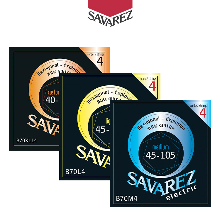 SAVAREZ Hexagonal Explosion 系列 鎳纏繞 電貝斯弦