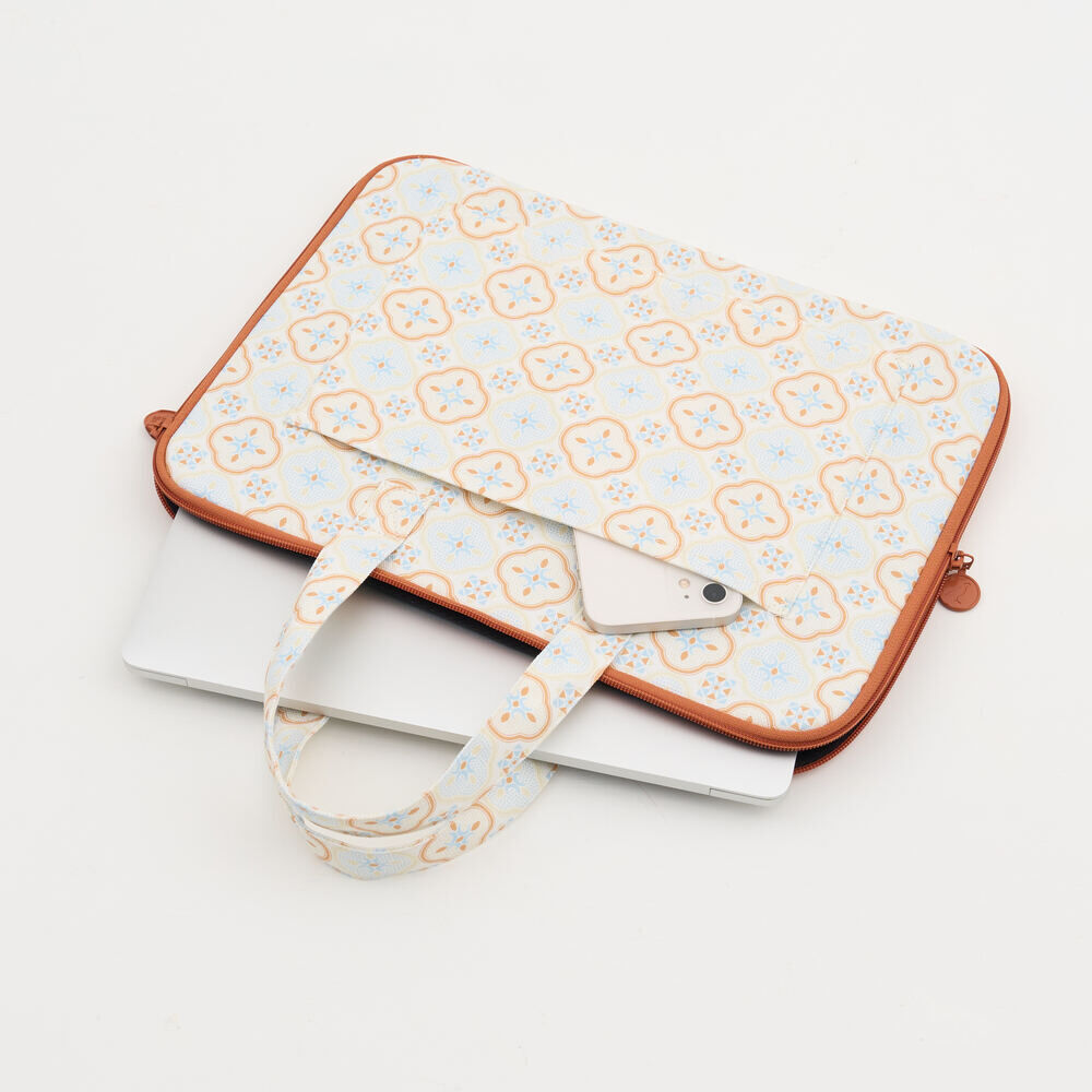 印花樂13吋筆電收納包-差旅款/玻璃海棠/暖陽甜杏