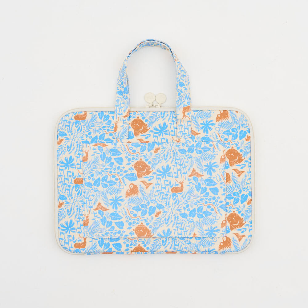 13" Laptop Case(Outer Pocket)/Mountain Friends/Blue