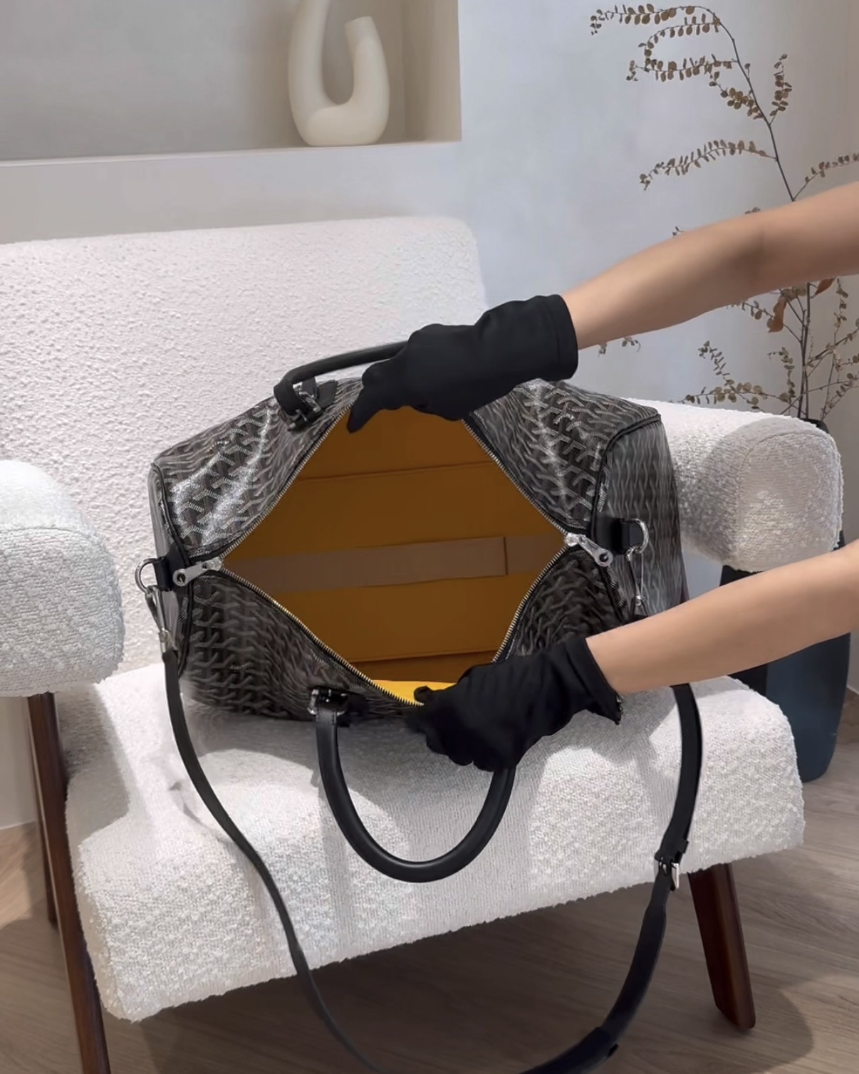 GOYARD｜BOSTON 45 旅行包 黑色