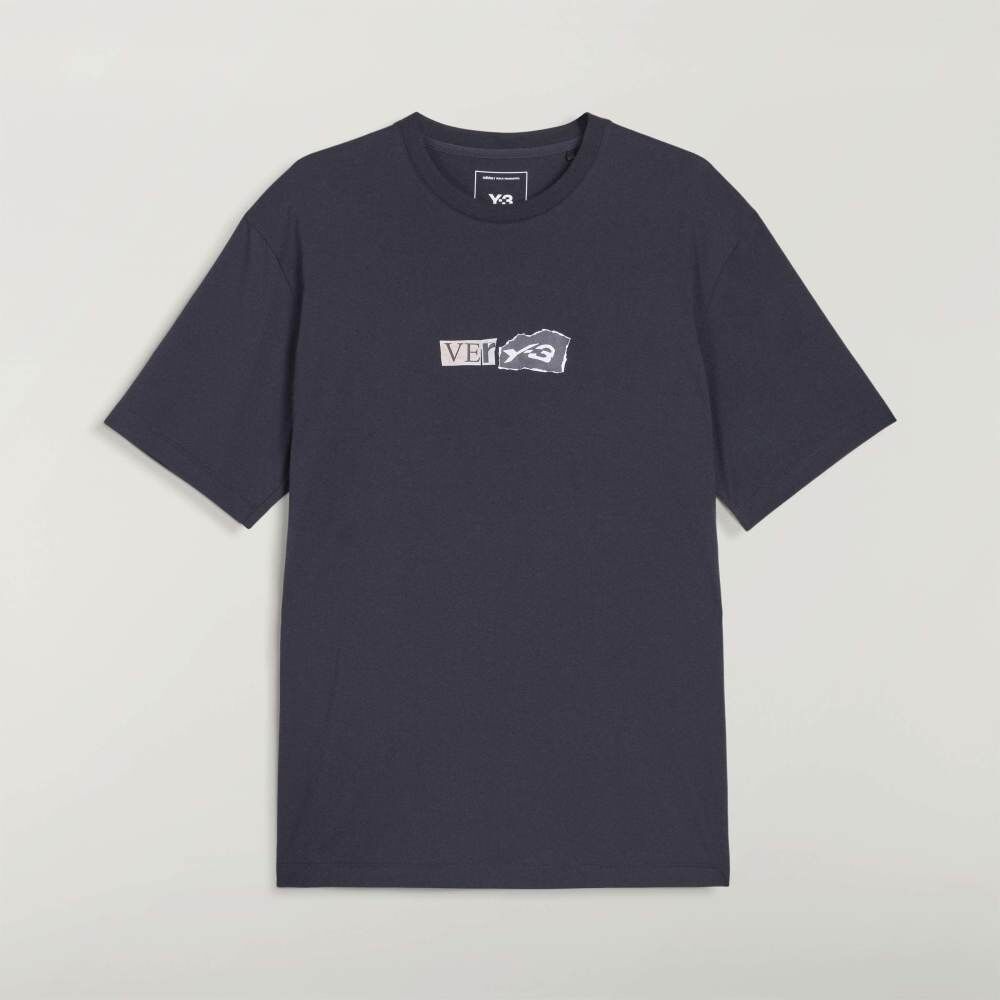 【 Y-3 VERY-3 GFX SS TEE 街頭風格短TEE - 黑 】