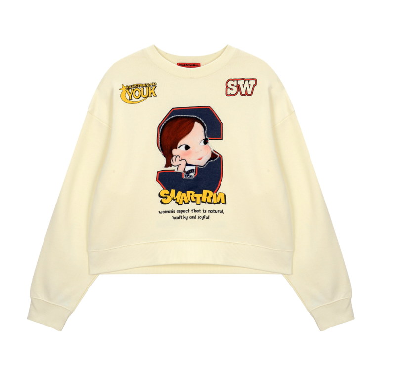 【直播】YOUK SHIM WON LX011944 Forty crop 圓領衛衣