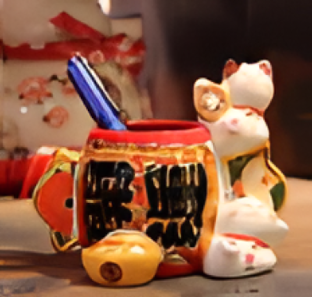 0119gz144-招財貓-開運筆筒(A144)