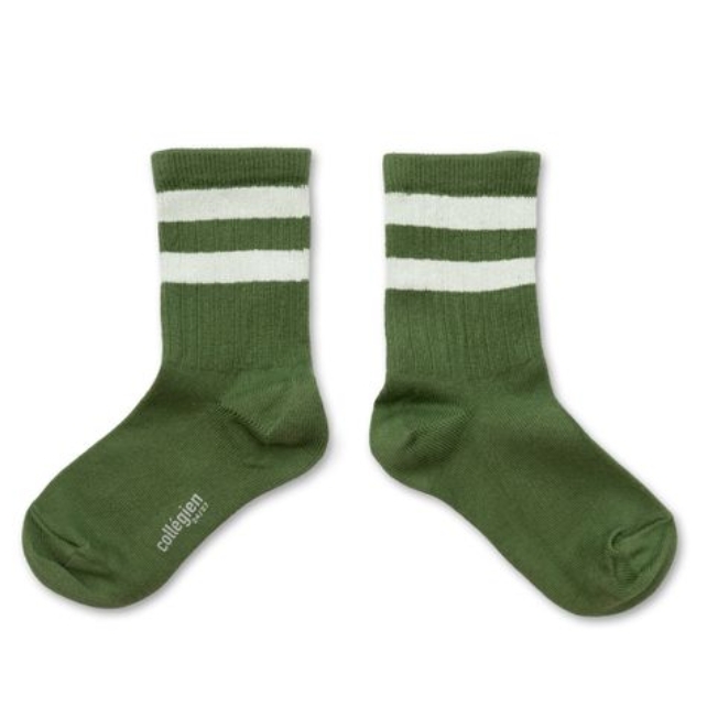 (預購) COLLEGIEN 羅紋運動短襪 Nico - 855 Avocat 酪梨綠