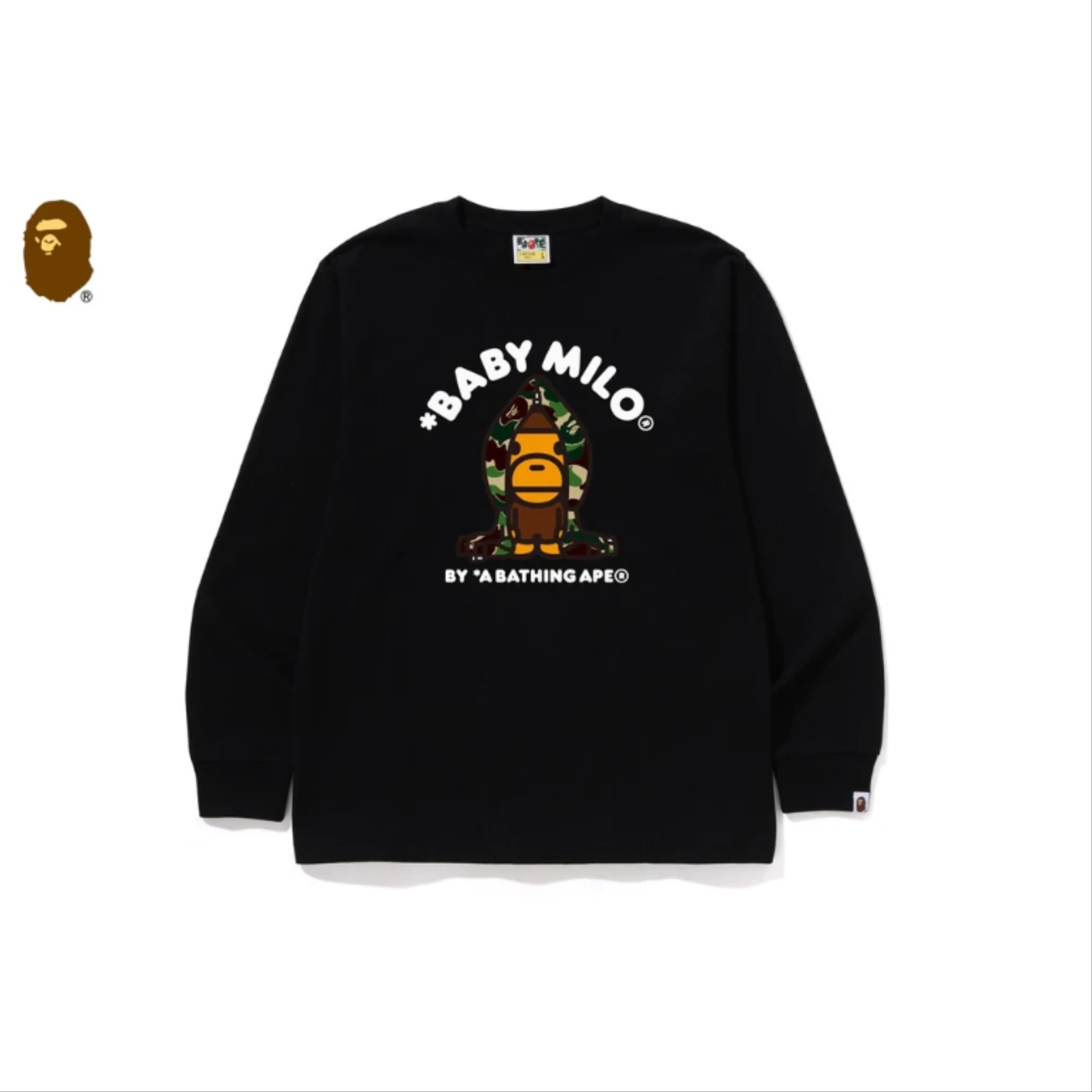 2025AW APE BAPE ABC CAMO MILO HOODIE LS TEE 長踢 長袖 長T 2M30-111-011