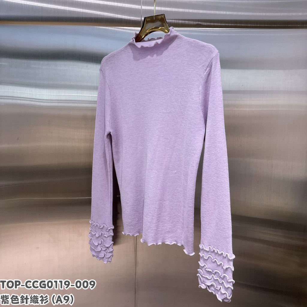 TOP-CCG0119-009 紫色針織衫 (A9)