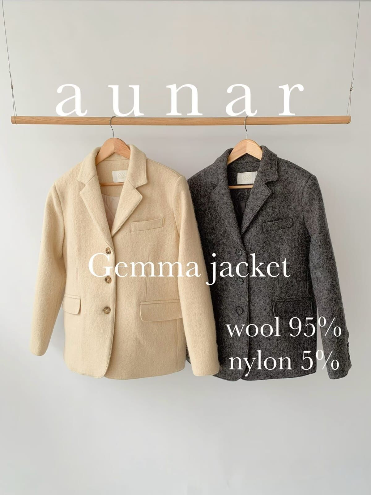 2B5426 羊駝毛間棉西裝褸 *特價* (優惠碼同充值購物金不適用)