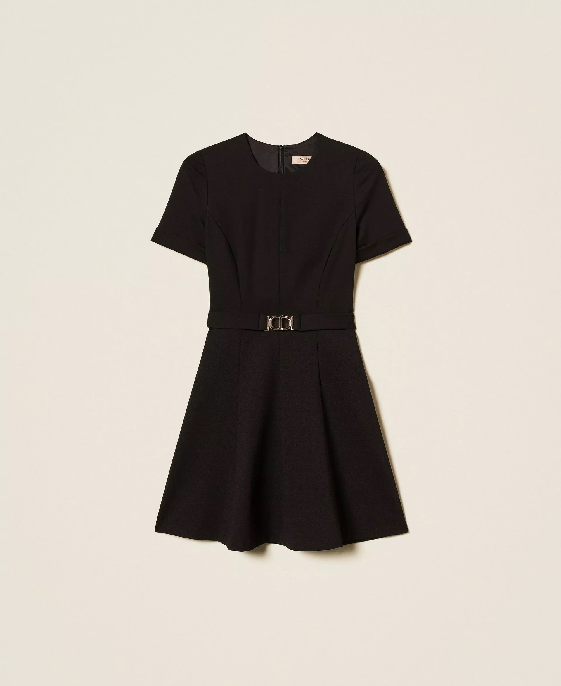 TWIN-SET 圓領短袖洋裝