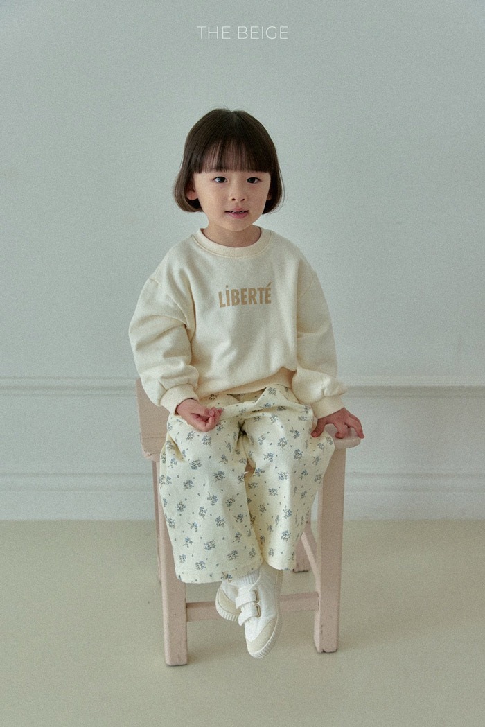 滿版花圖案褲子