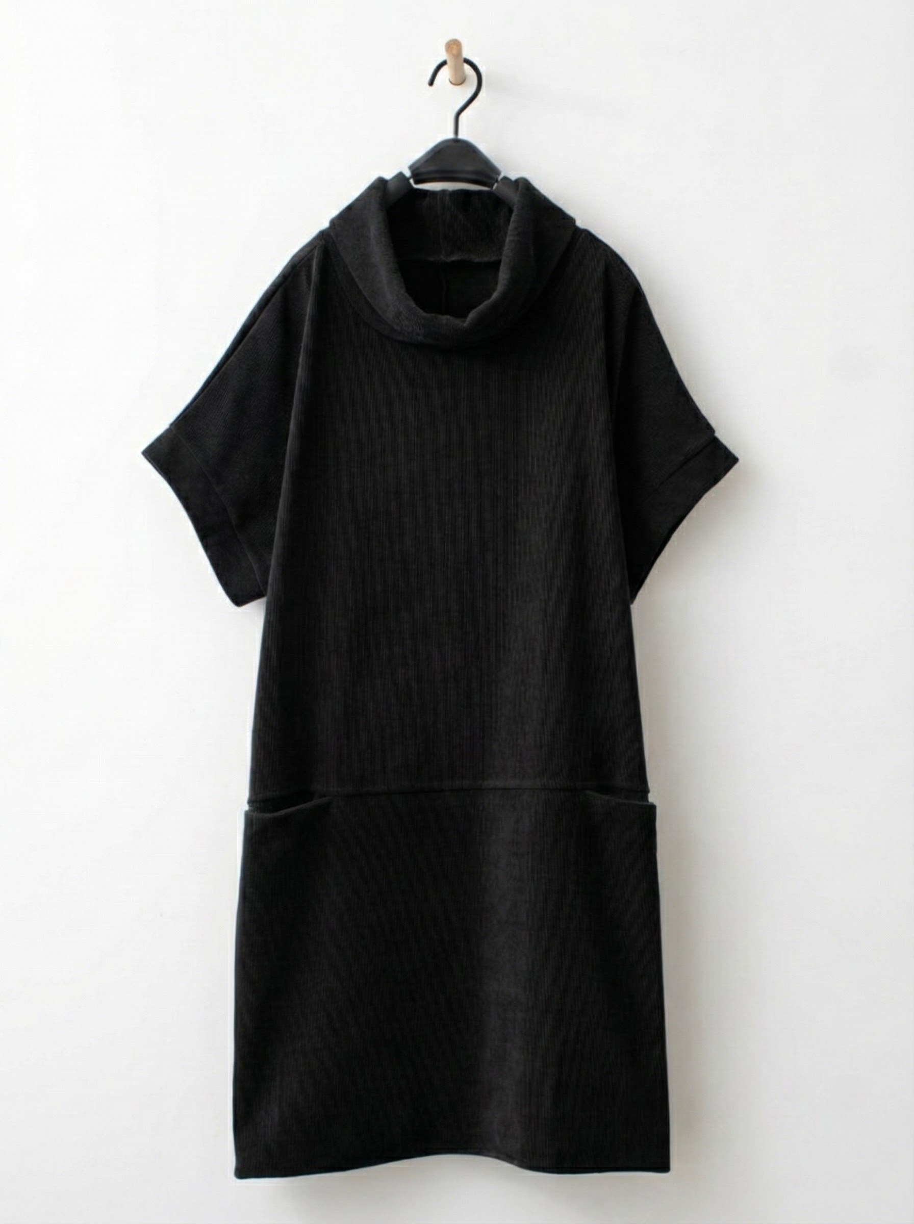 慵懶長版上衣加絨針織上衣拚色設計感休閒褲組合