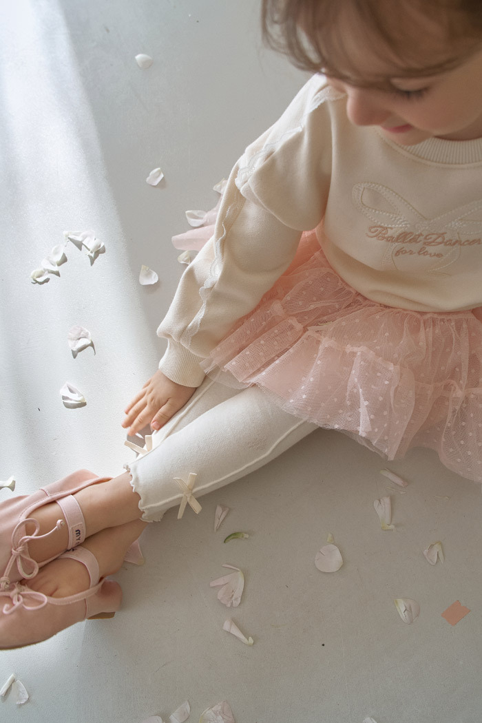 正韓春momoann 兩色蝴蝶結內搭褲