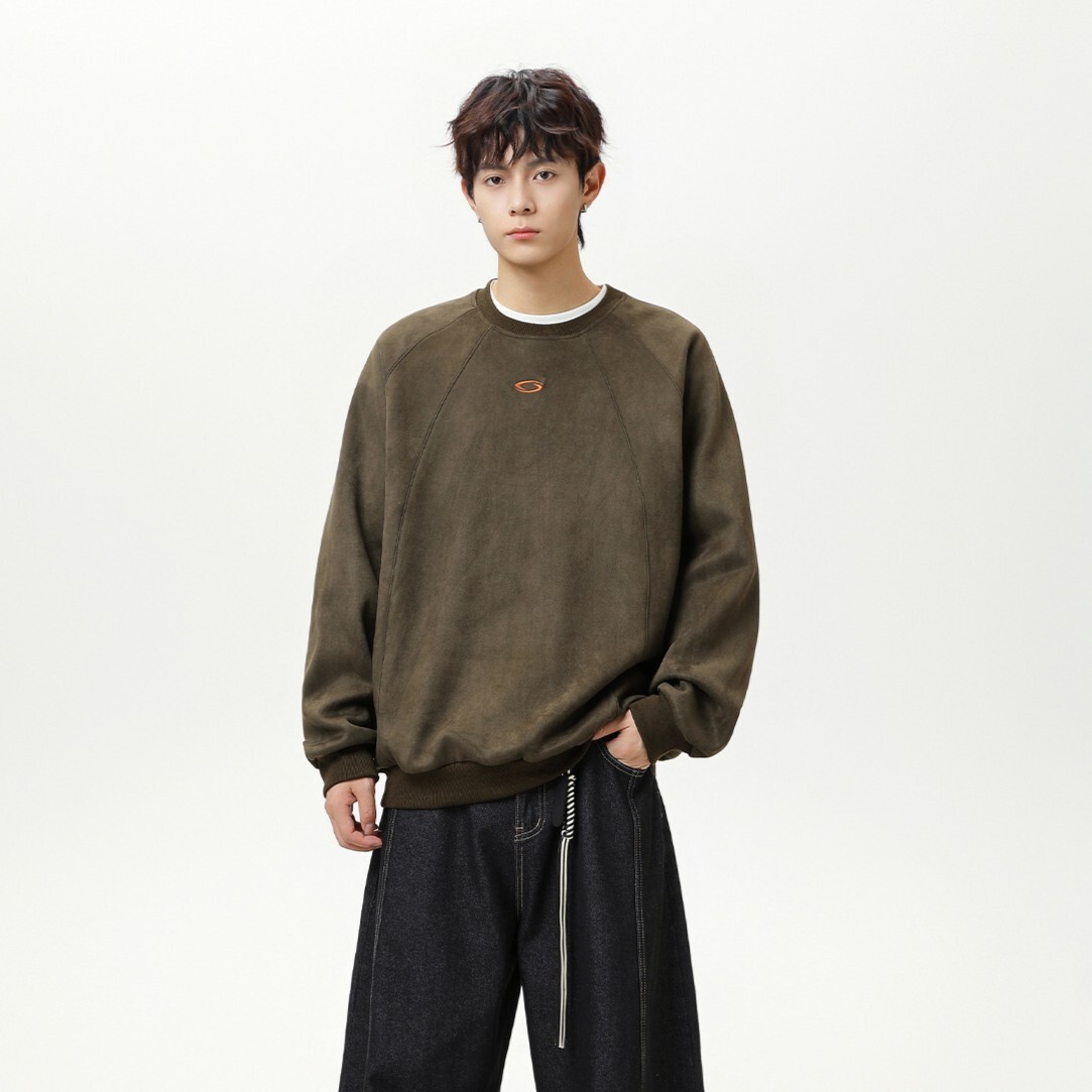 重磅圓領刺繡LOGO大學T MW3968