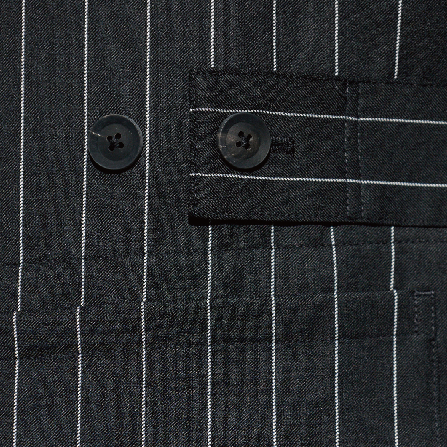 【 Y-3 M RW CHORE CT 條紋西裝外套 - 黑 】