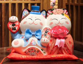 0119gz212-招財貓-幸福一輩子九寸貓(A212)